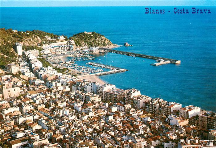 Blanes Costa Brava ES Fliegeraufnahme