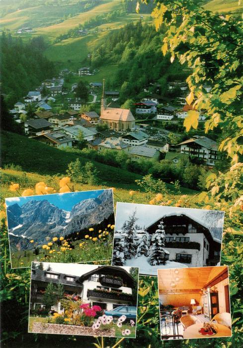 Muehlbach Hochkoenig AT Landhaus Alpin Talblick auf den Ort Landschaftspanorama