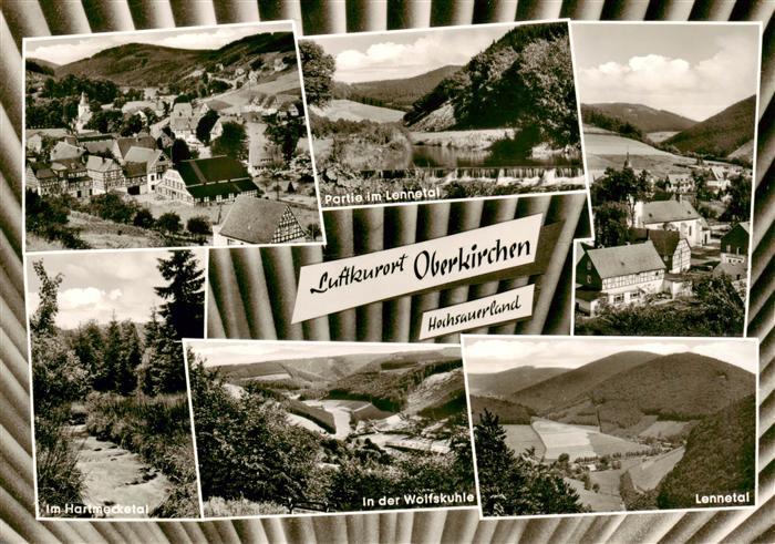 Oberkirchen Sauerland Schmallenberg Panorama Partie im Lennetal Im Hartmecketal