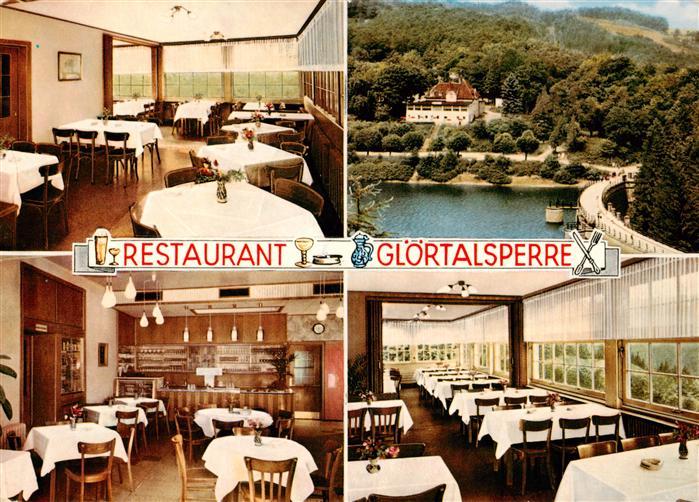 Dahlerbrueck Restaurant Gloertalsperre Gastraeume Fliegeraufnahme