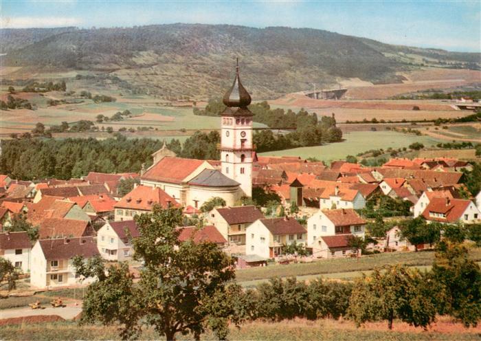 Langendorf Unterfranken Gaststaette Pension Ernst Kirche