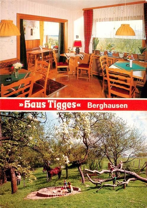 Berghausen Schmallenberg Pension Haus Tigges Gaststube Garten Kinderspielplatz