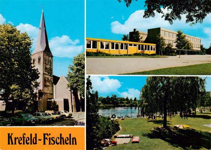 Fischeln Kirche Rathaus Liegewiese