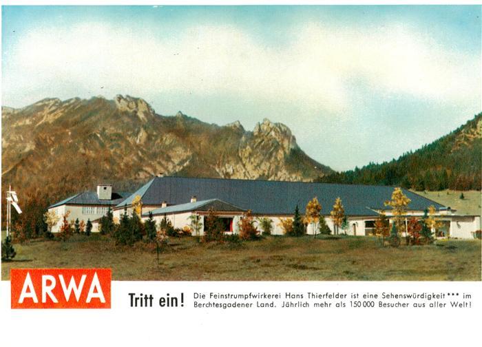 BERCHTESGADEN Bayern ARWA Feinstrumpfwirkerei Hans Thierfelder