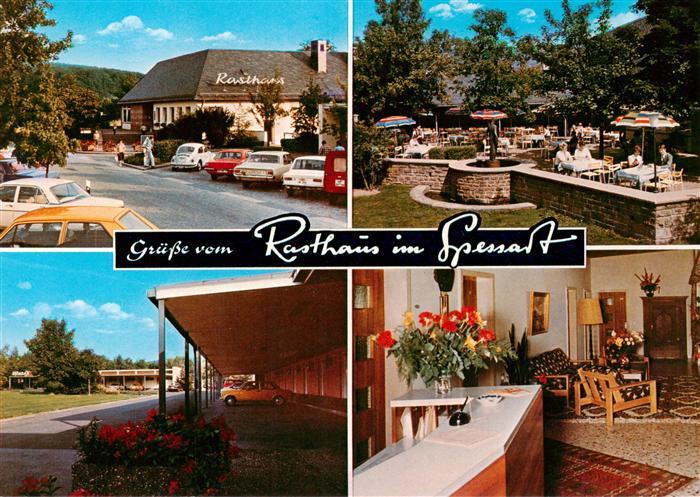 Rohrbrunn Autobahn Rasthaus im Spessart Motel Terrasse Rezeption