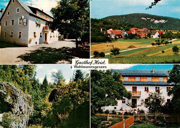 Wohlmannsgesees Gasthof Heid Ortspartie Felslandschaft