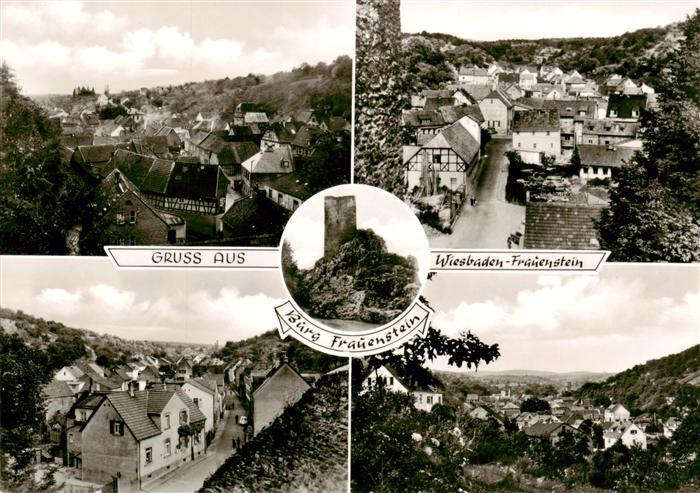 Frauenstein  Wiesbaden Burg Frauenstein Teilansichten