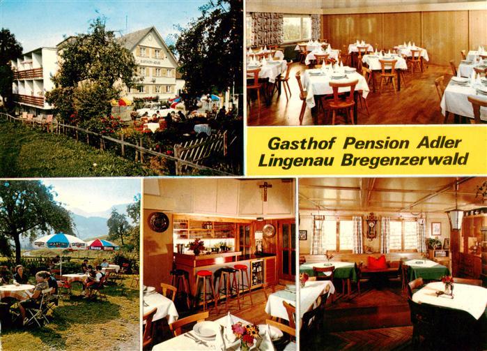 Lingenau Vorarlberg Gasthof Pension Adler Gastraeume Gartenterrasse