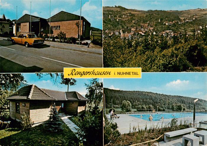 Rengershausen Frankenberg Eder Nuhnetal Ortspartie Panorama Bungalow Schwimmbad