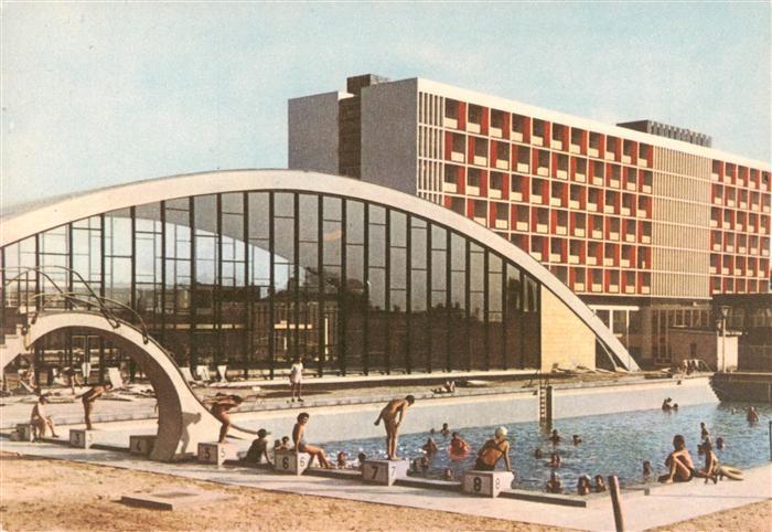 Hajduszoboszlo HU Beke Erholungsheim des Zentralrates der Gewerkschaften Schwimm