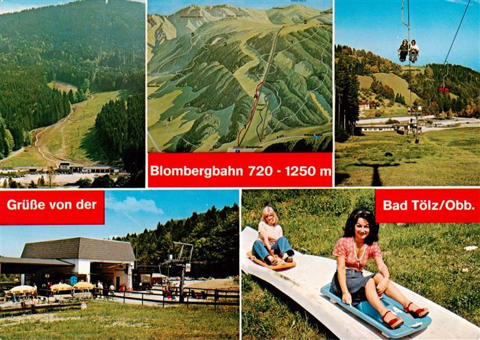 Bad Toelz Blombergbahn Lift Fliegeraufnahme Talstation