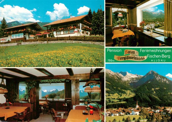 Fischen Allgaeu Haus Vergissmeinnicht Pension Gastraeume Panorama