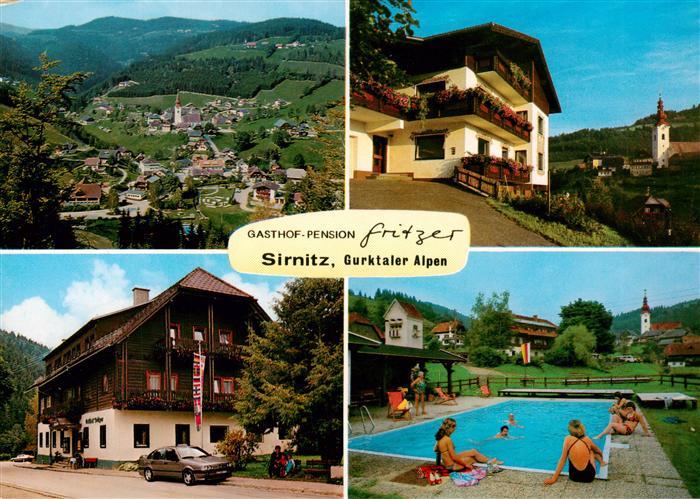 Sirnitz Albeck Kaernten AT Panorama Gasthof Pension Fritzer Schwimmbad