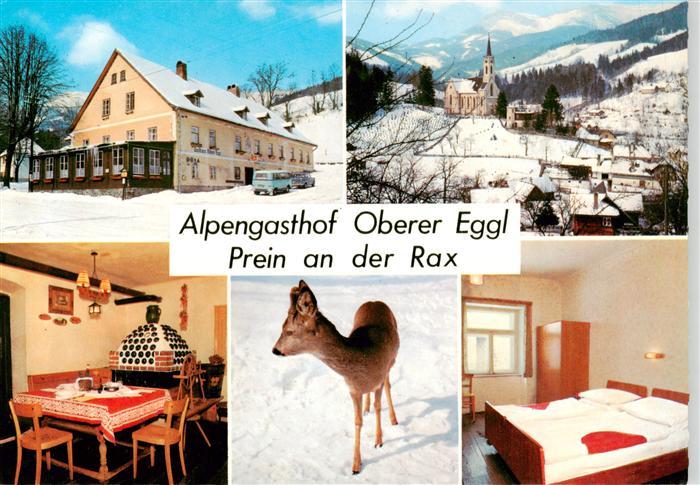 Prein Rax Niederoesterreich AT Alpengasthof Oberer Eggl Gaststube Zimmer Kirche