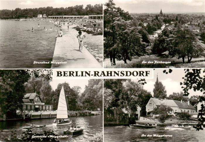 Rahnsdorf Berlin Strandbad Mueggelsee Gaststaette Mueggelhort Puttberg Mueggelsp