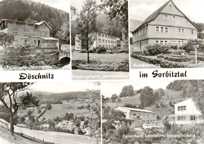 Doeschnitz Thueringen Ferienheim Waldmuehle Erholungsheim Sorbitzmuehle Kurverwa