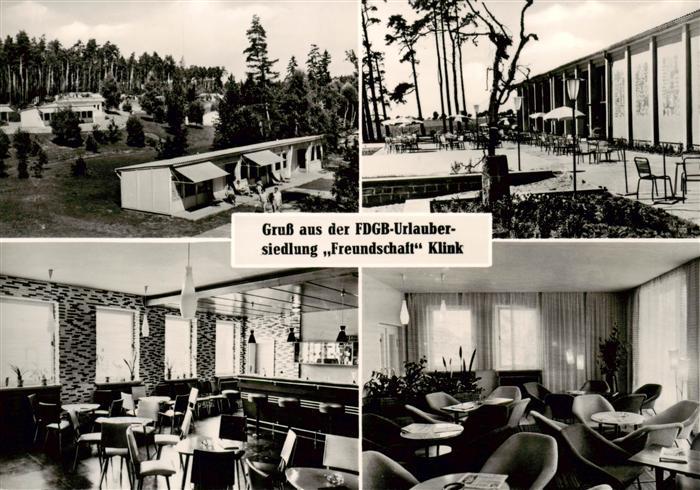 Klink Waren FDGB Urlaubersiedlung Freundschaft an der Mueritz Mecklenburgische S