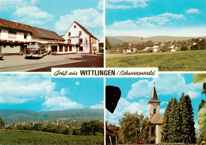 Wittlingen Baden Teilansichten Kirche Landschaft Schwarzwald