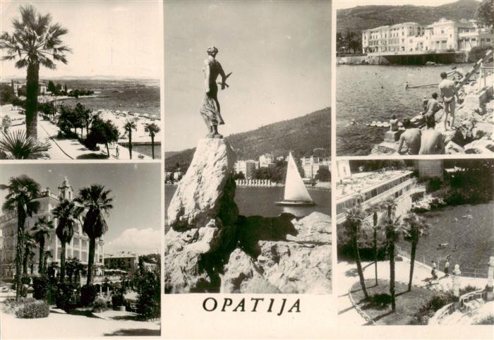 Opatija Abbazia Teilansichten Kuestenort Bucht Denkmal