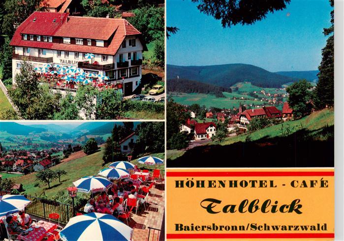 Baiersbronn Schwarzwald Hoehenhotel Cafe Talblick Terrasse Panorama