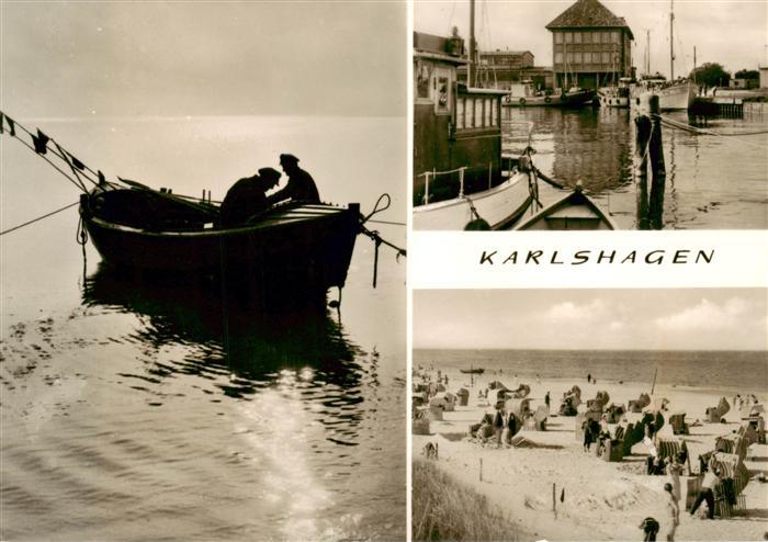 Karlshagen Carlshagen Usedom Fischerboot Hafenpartie Strand