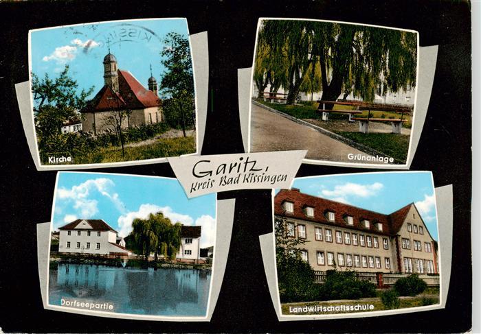 Garitz Bad Kissingen Kirche Gruenanlage Dorfseepartie Landwirtschaftsschule