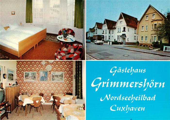 Cuxhaven Nordseebad Gaestehaus Grimmershoern Gaestezimmer Gaststube Strasse