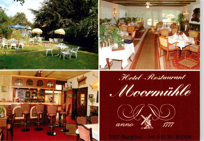 Burgdorf Ehlershausen Hotel Restaurant Moormuehle Gaststube Bar Gartenterrasse