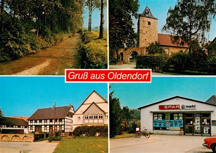 Oldendorf Elze Leine Teilansichten Kirche Spar-Markt Landschaft Waldweg