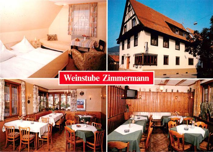 Haslach Kinzigtal Weinstube Zimmermann Gastraum Fremdenzimmer