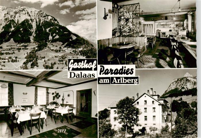 Dalaas Gasthof Paradies am Arlberg Gastraeume Panorama