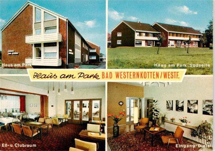 Bad Westernkotten Haus am Park Suedseite Ess und Clubraum Eingang Diele