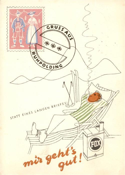 Ruhpolding Bayern Urlaubsgruesse Karikatur