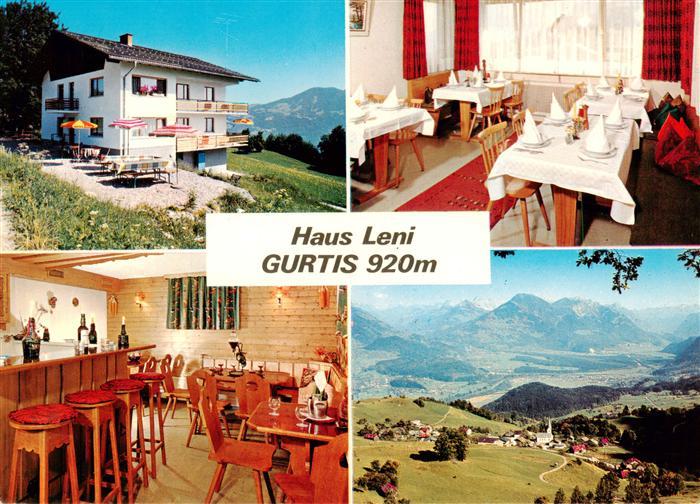 Gurtis Nenzing Vorarlberg AT Pension Haus Leni Gastraeume Bar Panorama