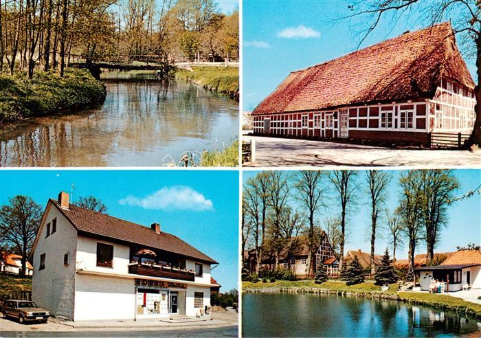 Moisburg EDEKA Markt Teilansichten Fachwerkhaus