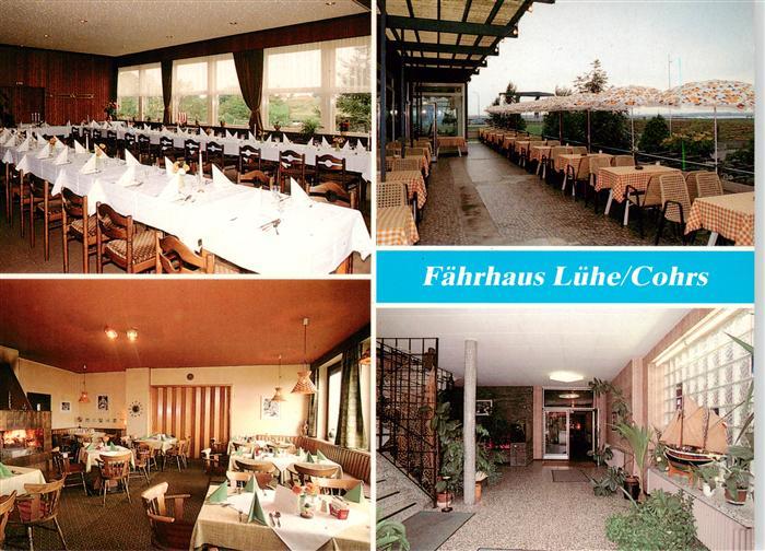 Borstel Niederelbe Faehrhaus Luehe Gastraeume Flur Terrasse