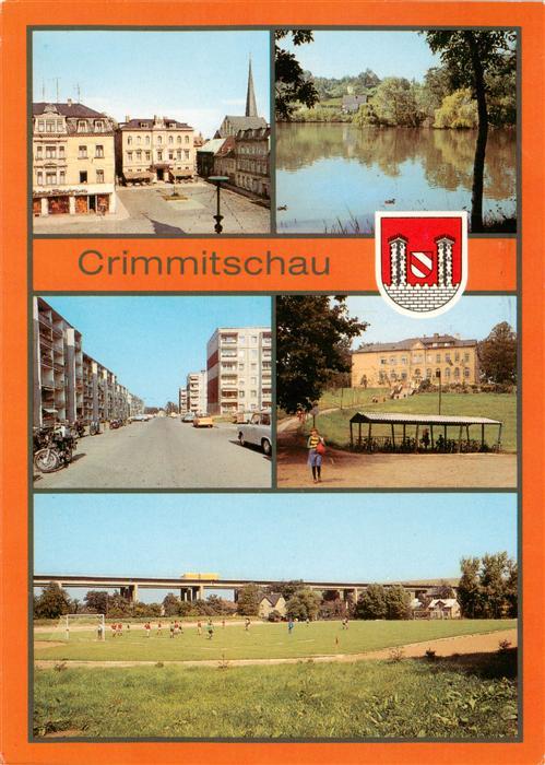 Crimmitschau Am Markt Schlossteich Strasse der Freundschaft Polytech Oberschule