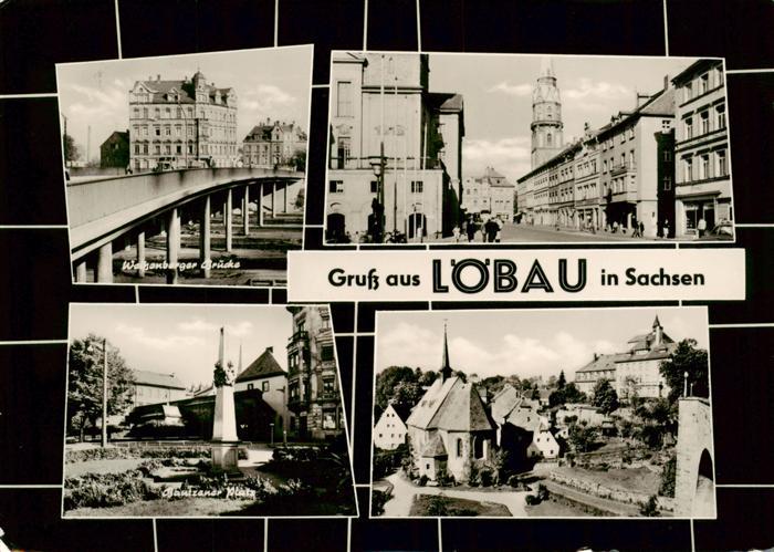 Loebau Sachsen Weissenburger Bruecke Ortspartien Bautzener Platz