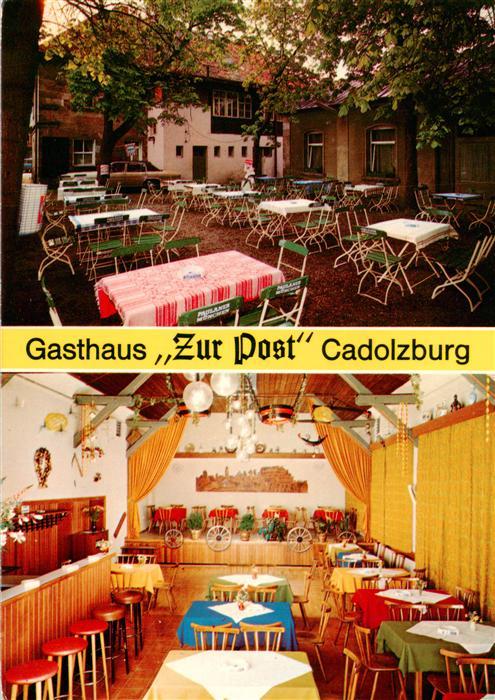 Cadolzburg Gasthaus zur Post Gastraum Terrasse
