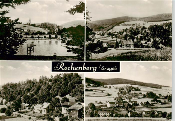 Rechenberg -Bienenmuehle Osterzgebirge Panorama See Landschaft