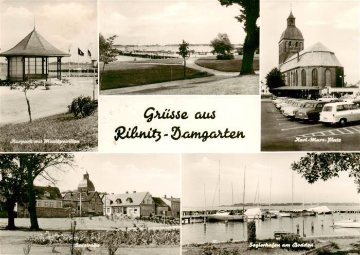 Ribnitz-Damgarten Ostseebad Kurpark Musikpavillon Uferpromenade Karl-Marx-Platz