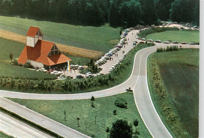 Adelsried Autobahnkirche Maria Schutz der Reisenden BAB Muenchen Stuttgart