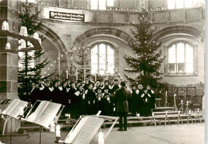 Schneeberg  Erzgebirge Kurrendesingen in der St. Wolfgangskirche zur Weihnachtsz