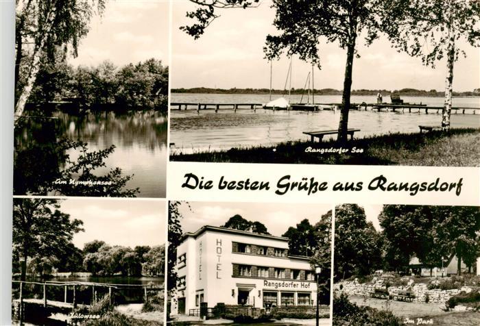 Rangsdorf Am Hymphensee Rangsdorfer See Zuelowsee Rangsdorfer Hof Park