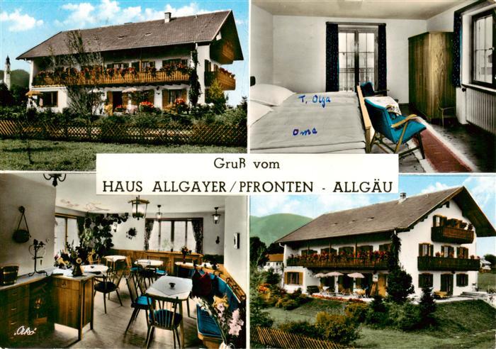 Pfronten Ostallgaeu Bayern Gaestehaus Pension Haus Allgayer Hoehenluftkurort im