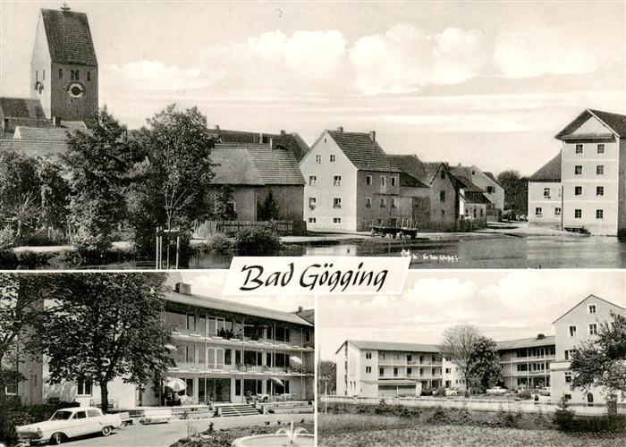 Bad Goegging Ortsansicht mit Kirche Teilansichten