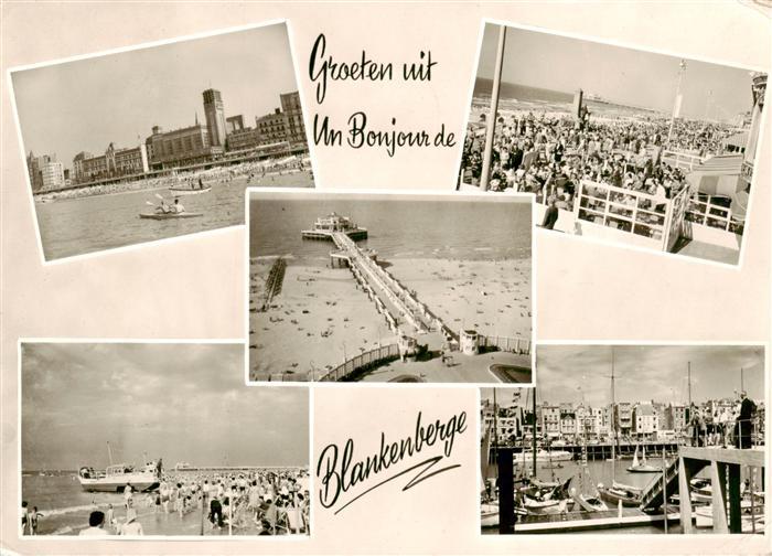Blankenberge Strand Hafen Seebruecke