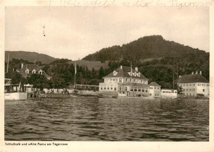 Tegernsee Bayern SchlossCafe und Alte Post am Tegernsee
