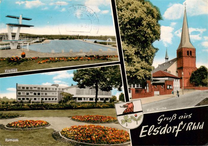 Elsdorf Rheinland Freibad Rathaus Kath. Kirche