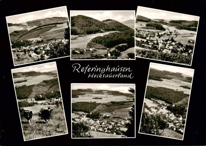 Referinghausen Panorama Luftkurort Teilansichten Landschaft